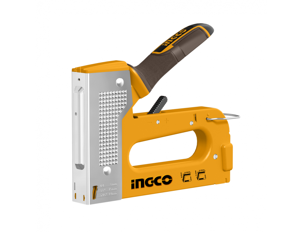 Степлер металевий 2 в 1 посилений INGCO INDUSTRIAL