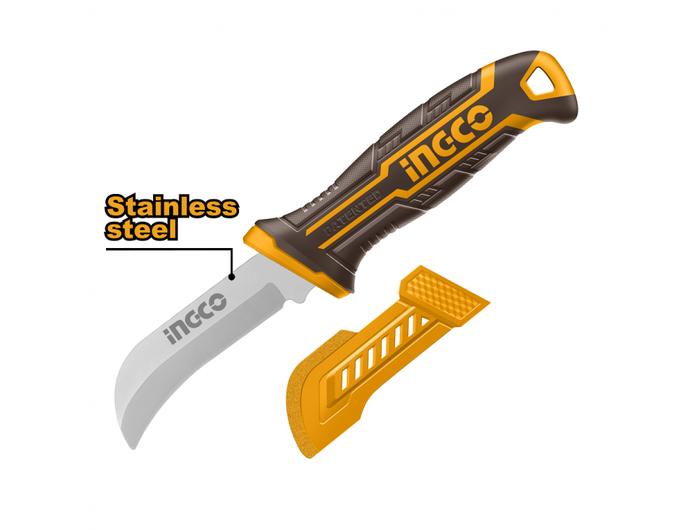 Ніж електрика з вигнутим лезом 200 мм INGCO