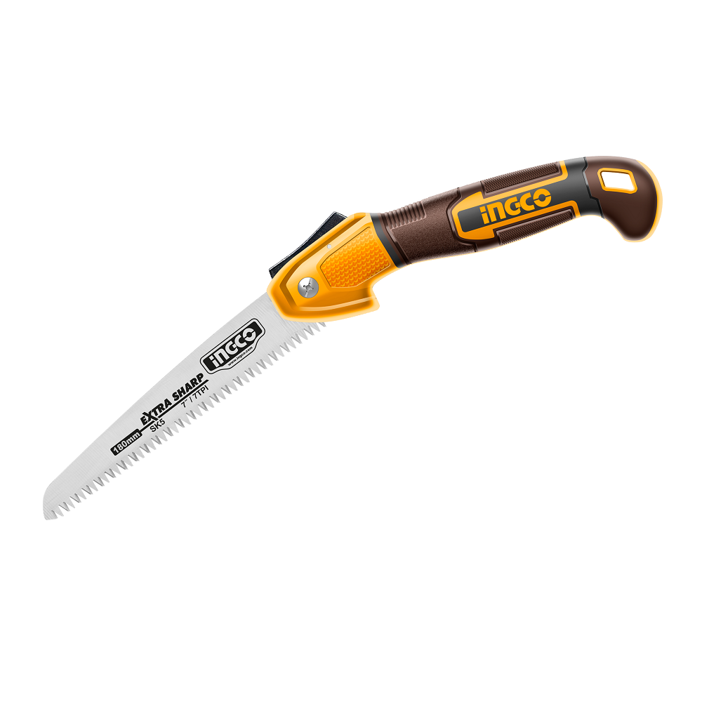 Купить Пилка садова 180 мм 7 зубців сталь SK5 INGCO INDUSTRIAL