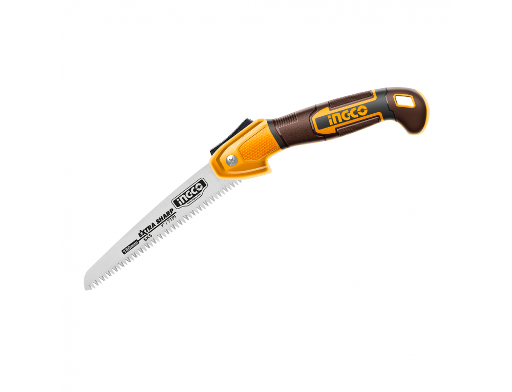 Пилка садова 180 мм 7 зубців сталь SK5 INGCO INDUSTRIAL