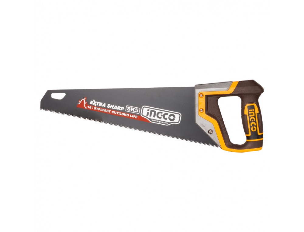 Ножівка по дереву 400 мм 9 з/д сталь SK5 INGCO INDUSTRIAL