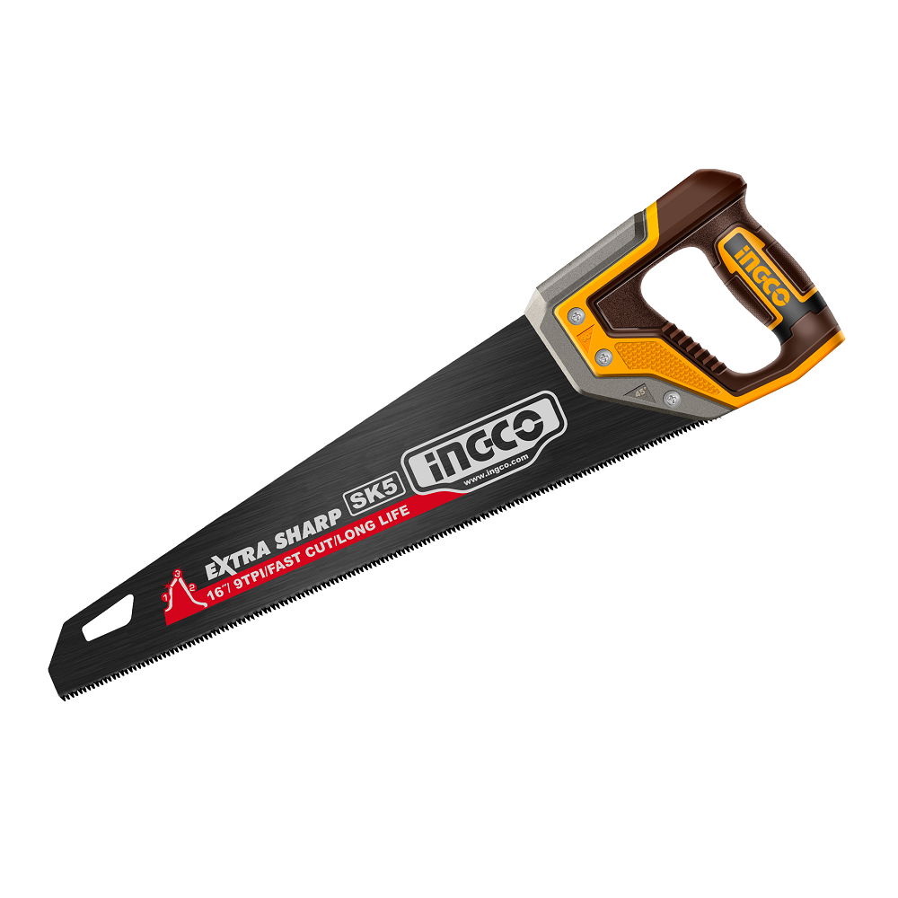 Купить Ножівка по дереву 400 мм 9 з/д сталь SK5 INGCO INDUSTRIAL
