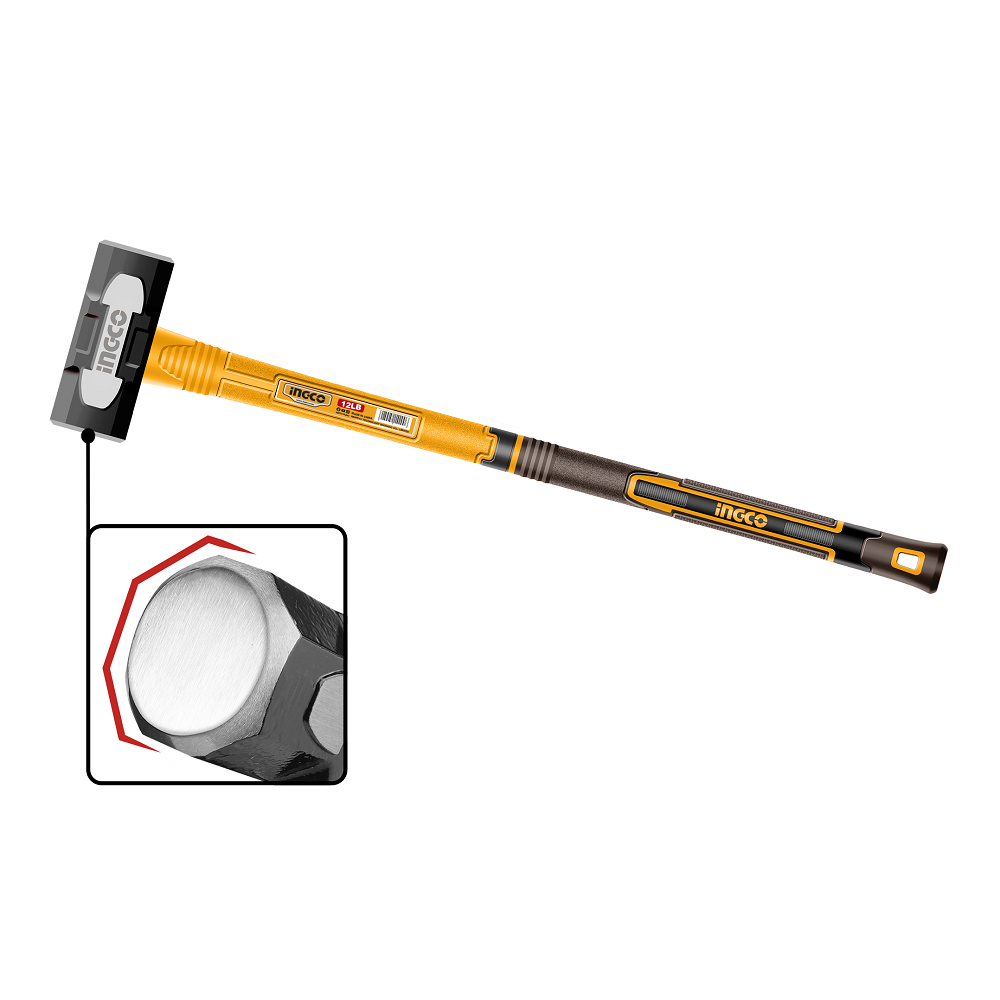 Купить Кувалда з фібергласовим руківʼям 4,5 кг INGCO