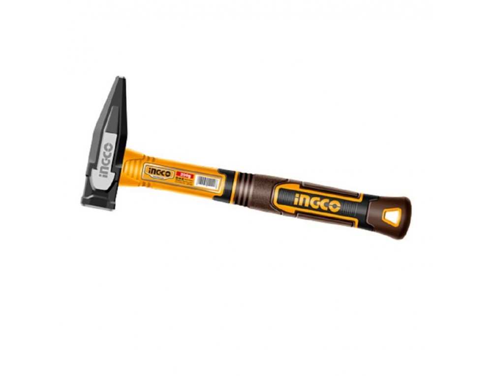 Молоток слюсарний фібергласове руківʼя 200 г INGCO