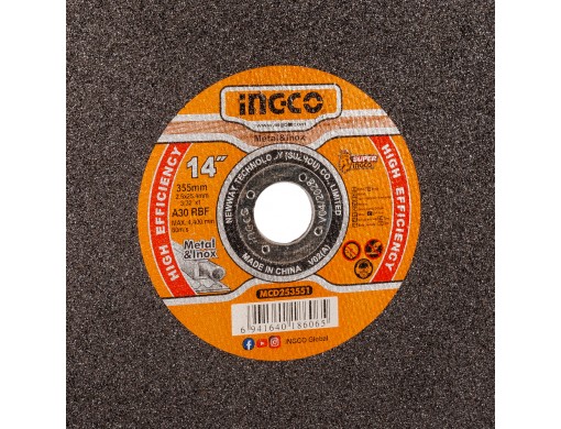 Диск відрізний по металу 355×2.5×25,4 мм INGCO